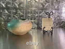 VTG TONY EVANS Pot Vase Studio Art Pottery Ancient Sands SIGNED #697 With COA