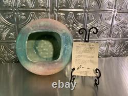 VTG TONY EVANS Pot Vase Studio Art Pottery Ancient Sands SIGNED #697 With COA