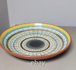 VTG T S Harlander StudioArt Pottery BowlBrightMosaic LkMCM Brooklin Ontario