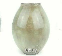 VTG Theo & Susan Harlander Brooklin Ontario CA Studio Lg 13.5 Pottery Vase MCM