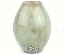 VTG Theo & Susan Harlander Brooklin Ontario CA Studio Lg 13.5 Pottery Vase MCM