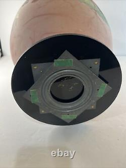 VTG Tom Krueger, Settlement Clay Studio, one-of-a-kind Large pottery vase 14.5