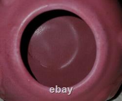 Van Briggle PANSY Vase Arts & Crafts Pansies Cache Pot Deep ROSE Vintage RARE