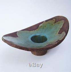 Very Rare Vintage Modern Leonora Morrow Studio Pottery 14 1/2 Ikebana Vase