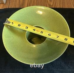 Vintage 1950 Mid Century Ikebana Hyalyn Pottery Vase On Tripod Base hb4