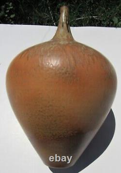 Vintage 1950s 60s MID Century Modern Studio Art Pottery Bottle Vase Marc Hansen