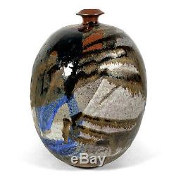 Vintage 1960 Joseph Hysong Studio Art Pottery Vase Mid-century Modern California