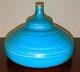 Vintage 1960 STEPHEN POLCHERT studio art pottery vessel vase blue MCM Nebraska