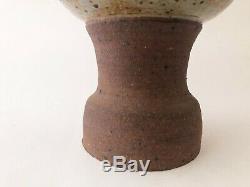 Vintage 1960's 1970's Mid Century Modern Brutalist Stoneware Studio Pottery Vase
