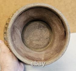 Vintage 1960s MCM Brown Drip Glaze Studio ART Pottery Bowl