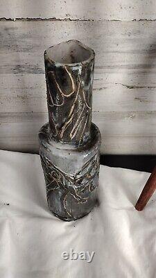 Vintage 1960s Studio Art Pottery Local VA Artist Signed Vase Glazed Stoneware