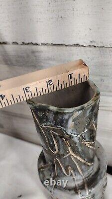 Vintage 1960s Studio Art Pottery Local VA Artist Signed Vase Glazed Stoneware