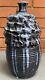 Vintage 1960s Textured Stoneware Studio Pottery Decorative Vase Mid Century MCM