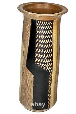 Vintage 1970's Peter Deneen Studio Art Pottery Ceramic Vase