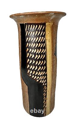 Vintage 1970's Peter Deneen Studio Art Pottery Ceramic Vase