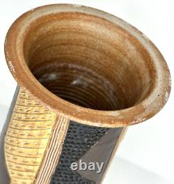 Vintage 1970's Peter Deneen Studio Art Pottery Ceramic Vase
