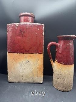 Vintage 1970s Brutalist /Rustic Studio Pottery Possibly Spanish or Italian Decor
