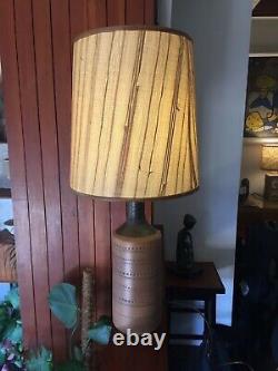 Vintage 1970s Very Large Studio Pottery Lamp Base in the Style of Bitossi
