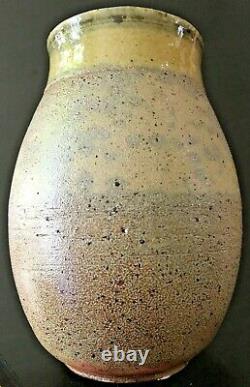 Vintage 1973 Myra Nakamura Pottery Pot Vase Vessel Lava Studio Art Artisan MCM