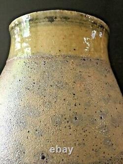 Vintage 1973 Myra Nakamura Pottery Pot Vase Vessel Lava Studio Art Artisan MCM