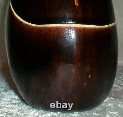 Vintage 1978 Signed B Eigen Studio Art Pottery Lidded Eggplant Sculpture Box USA