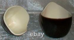 Vintage 1978 Signed B Eigen Studio Art Pottery Lidded Eggplant Sculpture Box USA