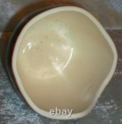 Vintage 1978 Signed B Eigen Studio Art Pottery Lidded Eggplant Sculpture Box USA