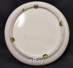 Vintage 1979 Signed KAREN KOBLITS Studio Art Ceramic Sculpture Dinner Plate