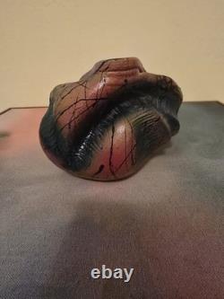 Vintage 1980's Miami Style Studio Pottery Cuban Graffiti Art Deco