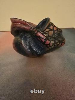Vintage 1980's Miami Style Studio Pottery Cuban Graffiti Art Deco