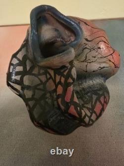 Vintage 1980's Miami Style Studio Pottery Cuban Graffiti Art Deco