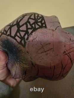 Vintage 1980's Miami Style Studio Pottery Cuban Graffiti Art Deco