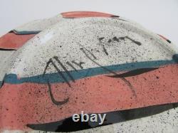 Vintage 1980's New Wave Abstract Signed Art Studio Pottery Serving Bowl 13