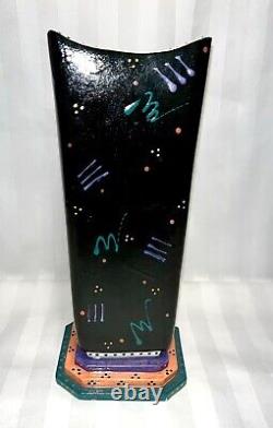 Vintage 1980s Memphis Post Modern Geometric Studio Art Pottery Signed Joseph