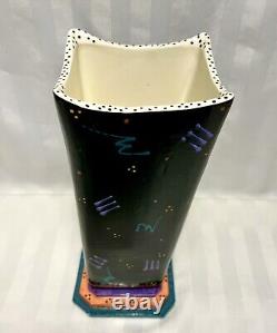 Vintage 1980s Memphis Post Modern Geometric Studio Art Pottery Signed Joseph