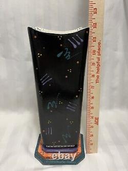 Vintage 1980s Memphis Post Modern Geometric Studio Art Pottery Signed Joseph