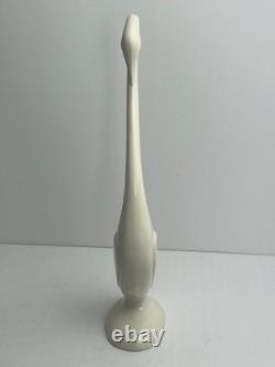 Vintage 1981 A Barlow Swan Sculptures Pair Signed & Dated Studio Pottery Ceramic