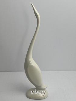 Vintage 1981 A Barlow Swan Sculptures Pair Signed & Dated Studio Pottery Ceramic