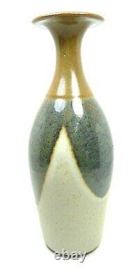Vintage 1984 Student Art Studio Vase Hand Dipped Glaze Lofts MILL Bloomington IL