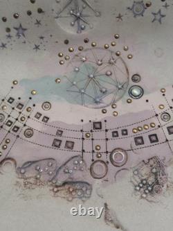 Vintage 1987 Postmodern Abstract Embellished Ceramic Art by Ralph & Sandy Terry