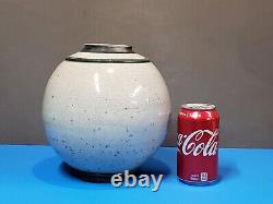 Vintage 1987 Sheldon Ganstrom Contemporary Studio Art Pottery Raku Vase 8.5