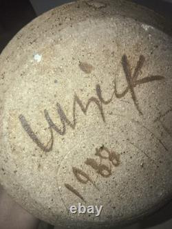 Vintage 1988 David Cuzick Stoneware Vase