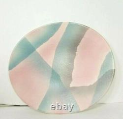 Vintage 1989 Canadian John Bergen Studio Art Pottery Vase & Platter Signed