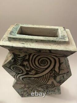 Vintage 1990's Erik Boos of Arizona Ceramic Studio Pottery Sculptural Vessel