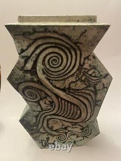 Vintage 1990's Erik Boos of Arizona Ceramic Studio Pottery Sculptural Vessel