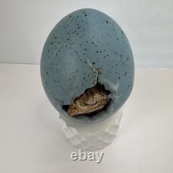 Vintage 1991 Dennis Thompson Studio Pottery Snobhog Dragon Egg Blue Egg 30-1