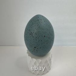 Vintage 1991 Dennis Thompson Studio Pottery Snobhog Dragon Egg Blue Egg 30-1