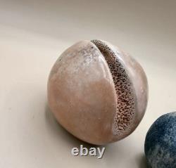 Vintage 1991 Organic Biomorphic Studio Art Sculptures, Set of 3 Signed NF