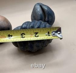 Vintage 1991 Organic Biomorphic Studio Art Sculptures, Set of 3 Signed NF