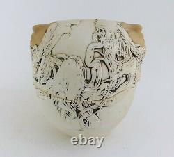 Vintage 1992 Jude Holdsworth Studio Pottery Two Faces Lidded Box